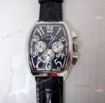 Copy Franck Muller Geneve Casablanca Quartz Chrono Watch Black Dial 43mm